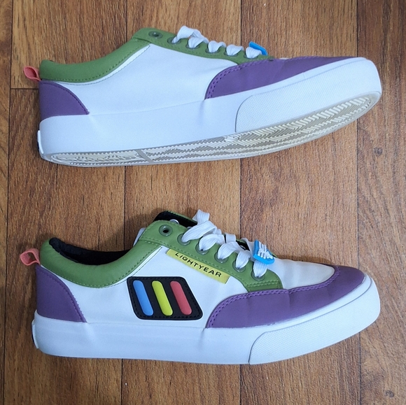 Disney Pixar Toy Story Buzz Lightyear Men's Lace Up Shoes Sneakers, Size 7 - Picture 6 of 8